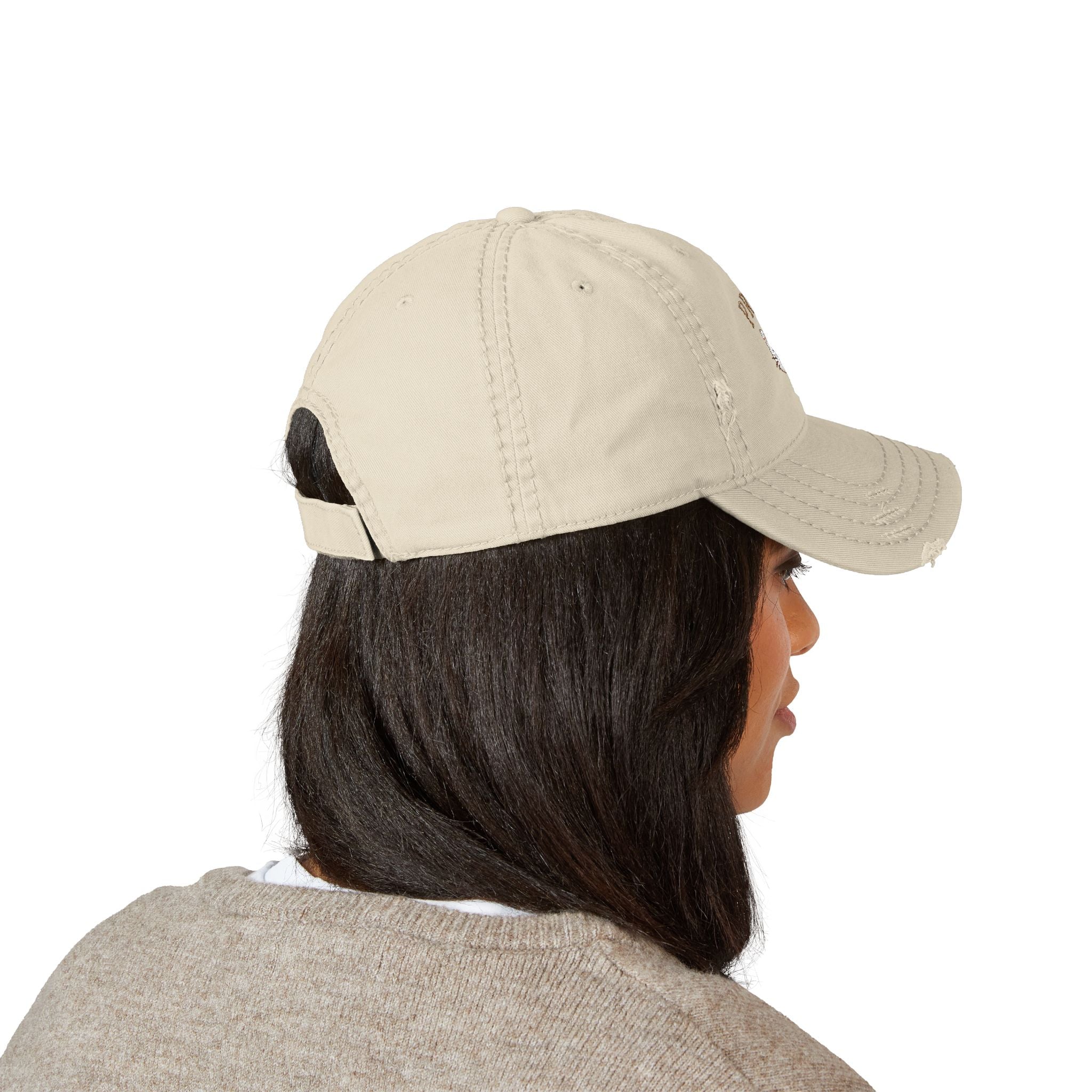 Distressed Dad Hat (Embroidery)